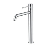 Single lever bathroom faucet high spout, brass body, chrome finish Genova by Imex