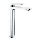 Single lever bathroom faucet, tall spout, brass, chrome finish, nápoles Napoles by Imex