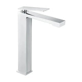 Single lever bathroom sink faucet high spout brass with chrome finish Pisa by Imex