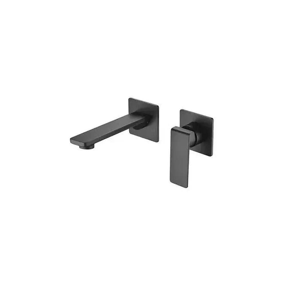 Grifo monomando con un diseño empotrado fabricado en latón de acabado negro mate Fiyi de Imex Imex