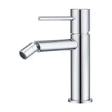 Single lever bidet faucet with 25 mm cartridge, brass body and chrome finish, Monza by Imex