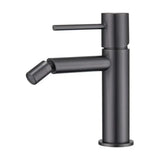 Single lever bidet faucet with 25 mm cartridge, brass construction, black gun metal finish Monza by Imex