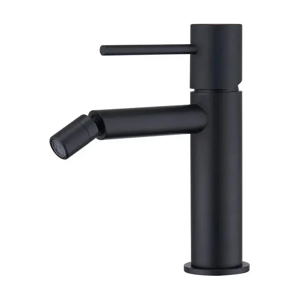 Grifo monomando de bidé con cartucho de 25 mm fabricado en latón con acabado negro mate Monza de Imex Imex