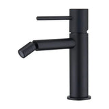 Grifo monomando de bidé con cartucho de 25 mm fabricado en latón con acabado negro mate Monza de Imex