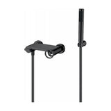 Matte black concealed single lever shower mixer with recessed design Olimpo by Imex