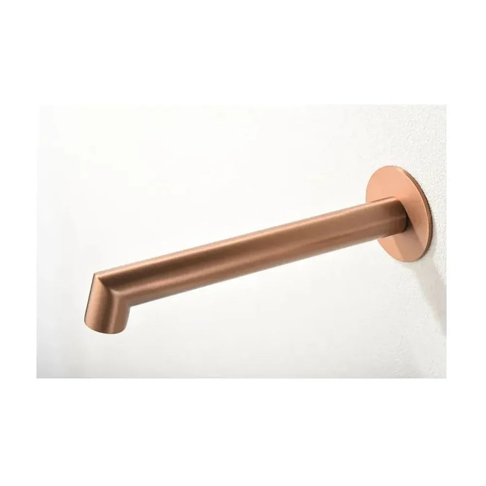 Vista principal de Grifo monomando empotrado para lavabo hecho de latón con acabado oro rosa cepillado Line de Imex