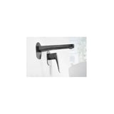 IMEX DELOS GLD055/BGM Mitigeur monocommande de lavabo encastré en laiton avec finition noire métallisée