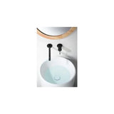 IMEX GENOVA GLG053/NG Mitigeur monocommande de lavabo encastré en laiton avec finition noir mat