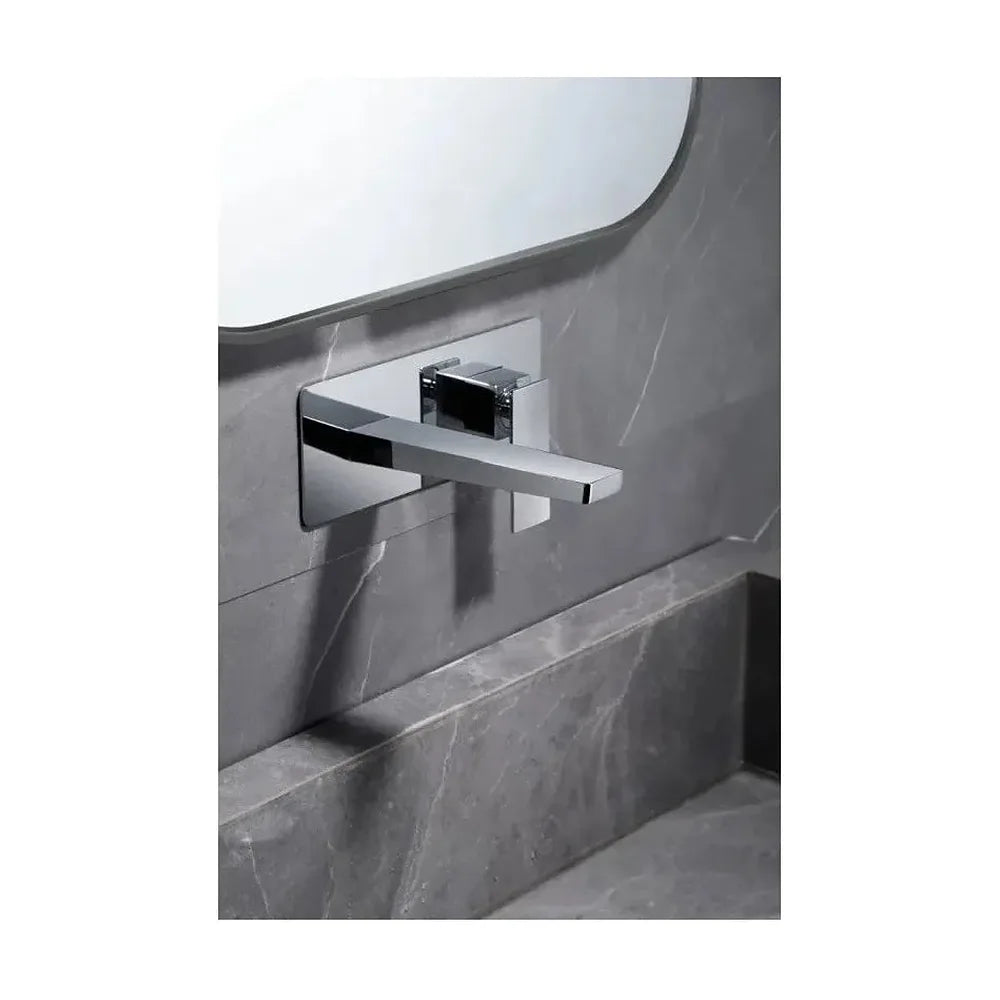 Vista principal de Grifo monomando empotrado para lavabo hecho de latón con acabado cromado Pisa de Imex
