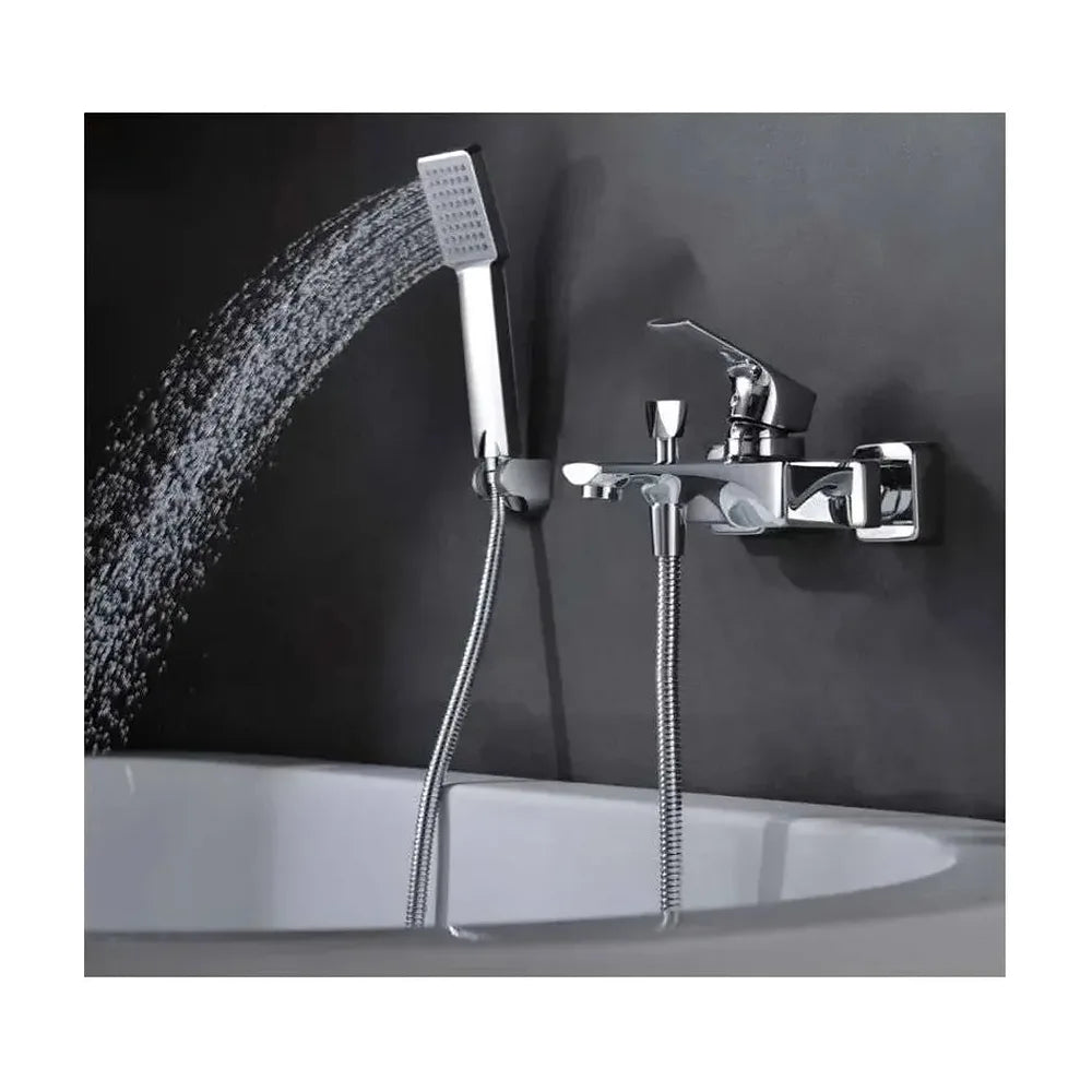 Vista principal de Grifo monomando para bañera o ducha fabricado en latón de acabado cromado Bali de Imex