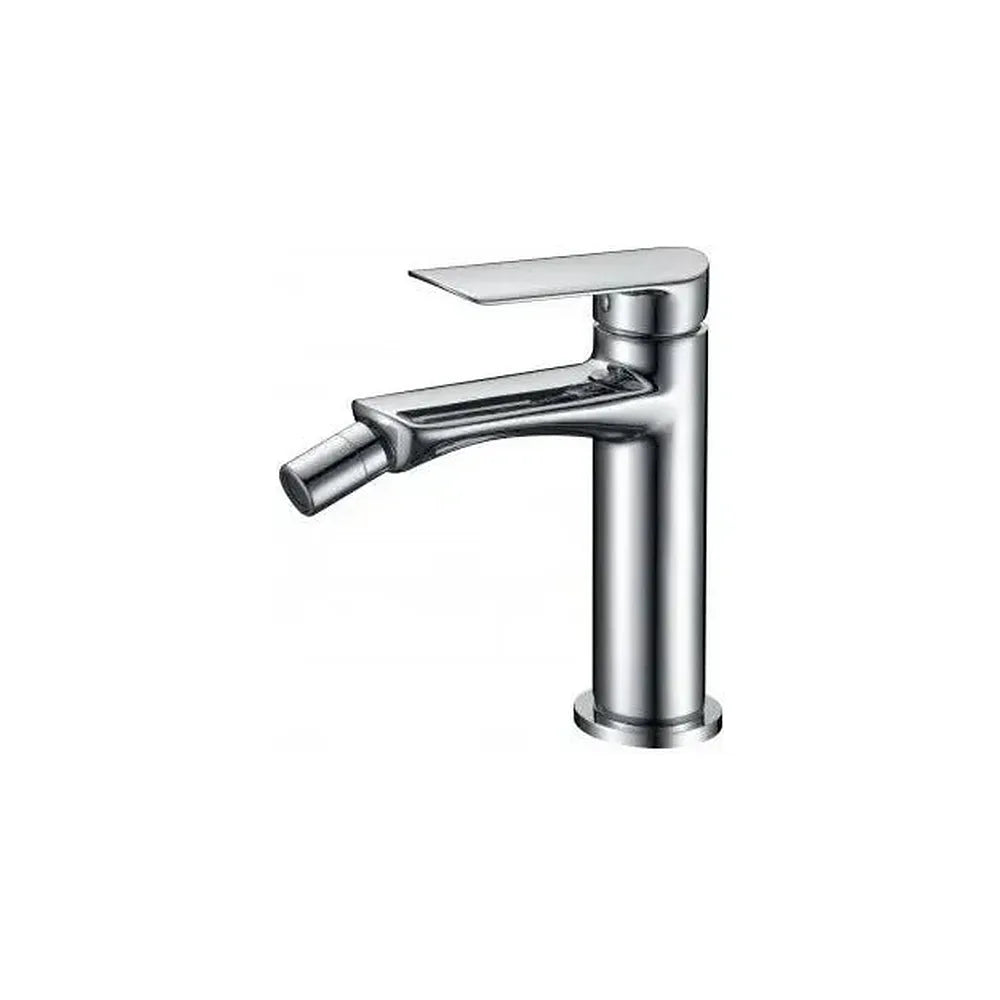 Grifo monomando para bidé con un cartucho cerámico de diseño moderno y de acabado cromado Ural de Imex Imex