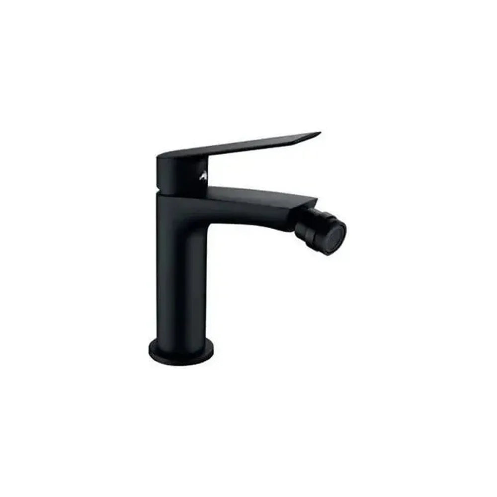 Grifo monomando para bidé fabricado en latón con un acabado negro mate Luxor de Imex Imex