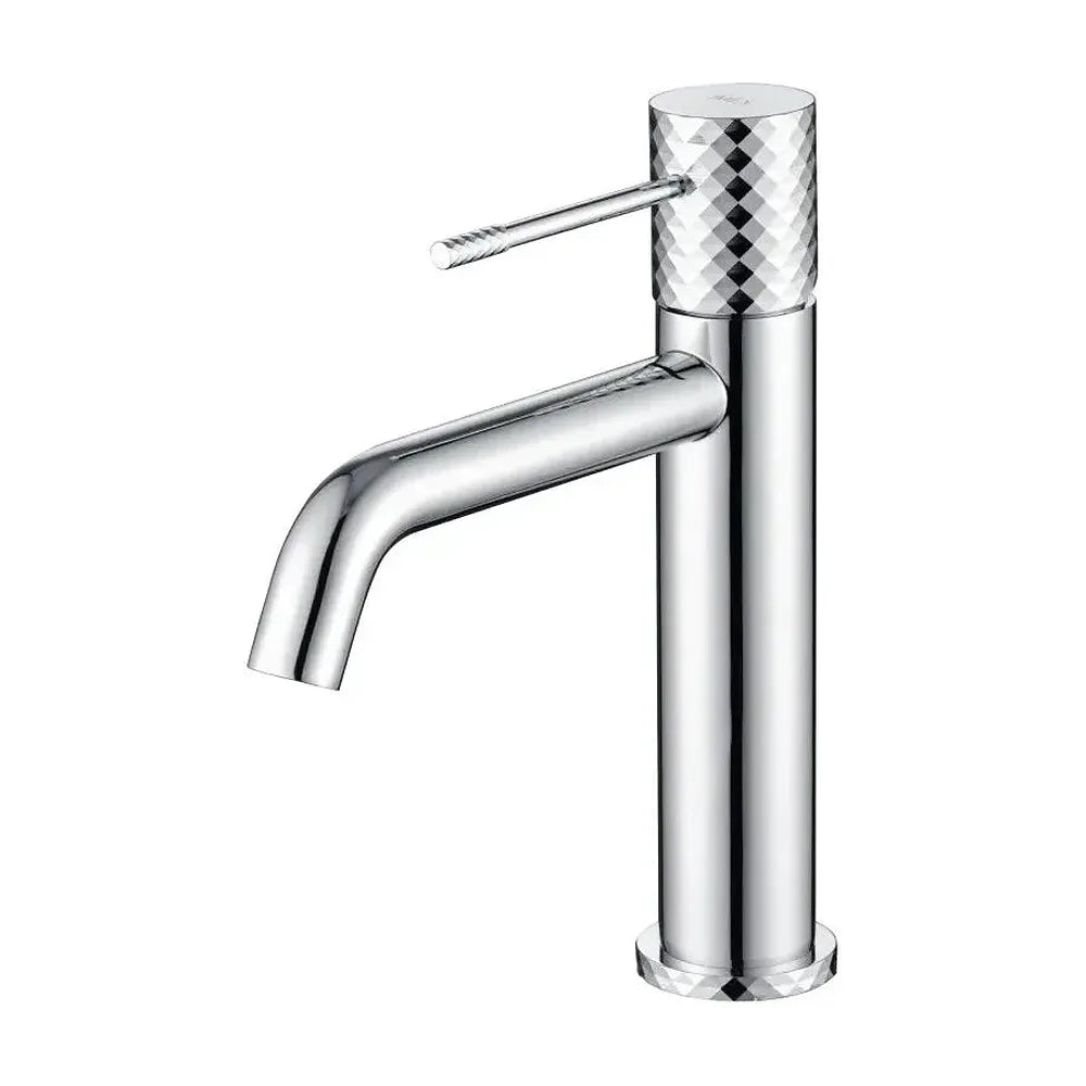 Grifo monomando para lavabo con tecnología cold open hecho de latón con acabado cromado Genova de Imex Imex