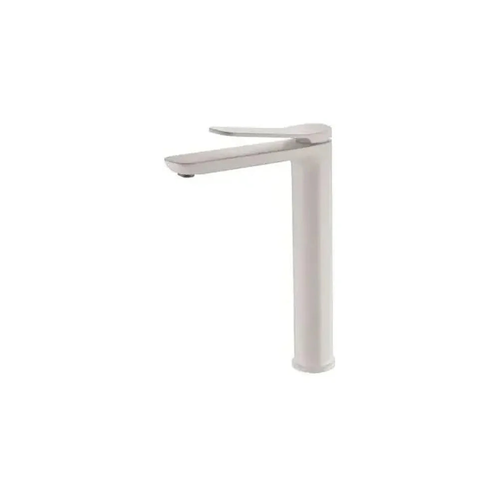Grifo monomando para lavabo con un diseño alto de acabado blanco mate Dinamarca de Imex Imex