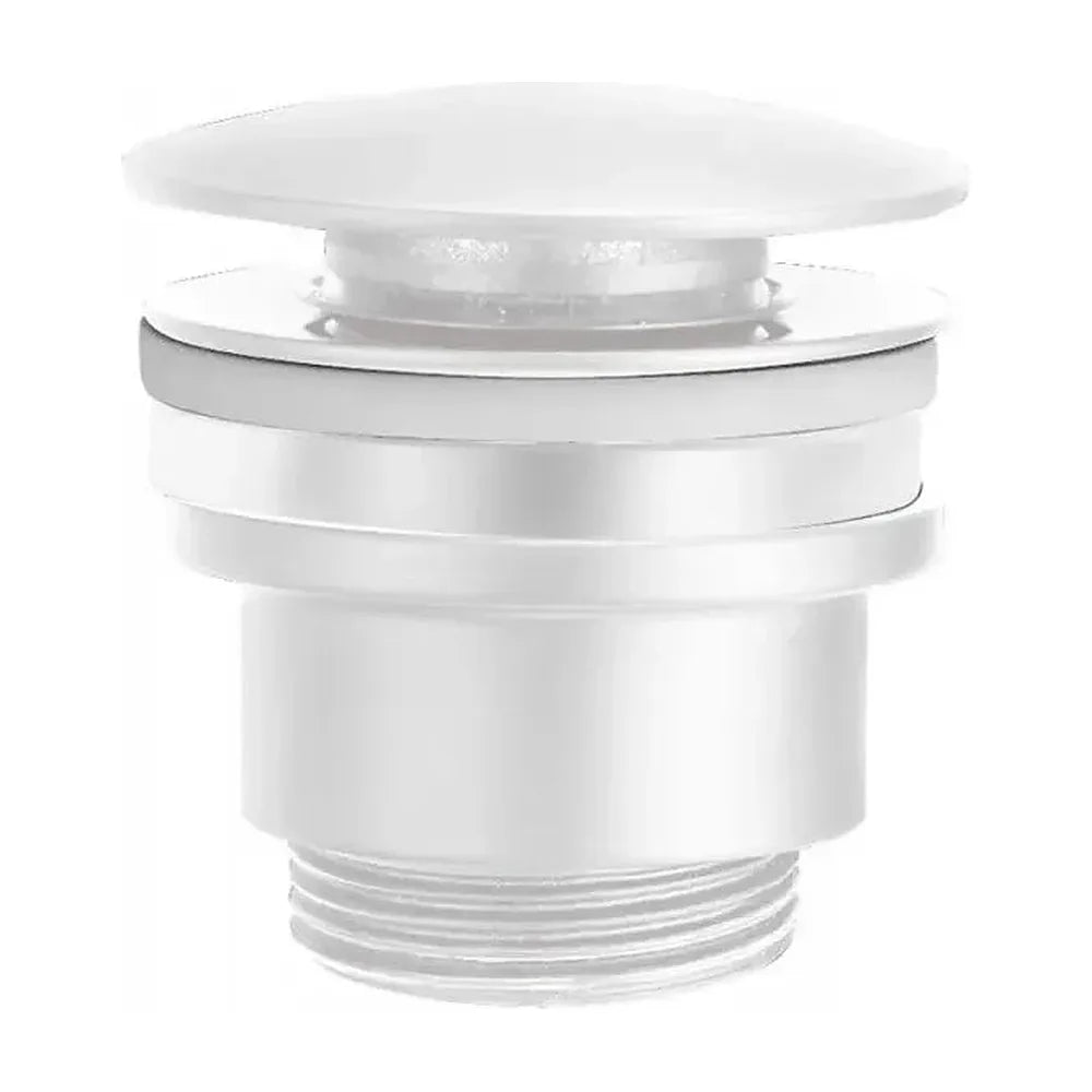 Vista principal de Grifo monomando para lavabo con un diseño empotrado de acabado blanco mate stick Milos de Imex