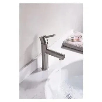 Vista principal de Grifo monomando para lavabo en acero de alta resistencia acabado cromo Imex
