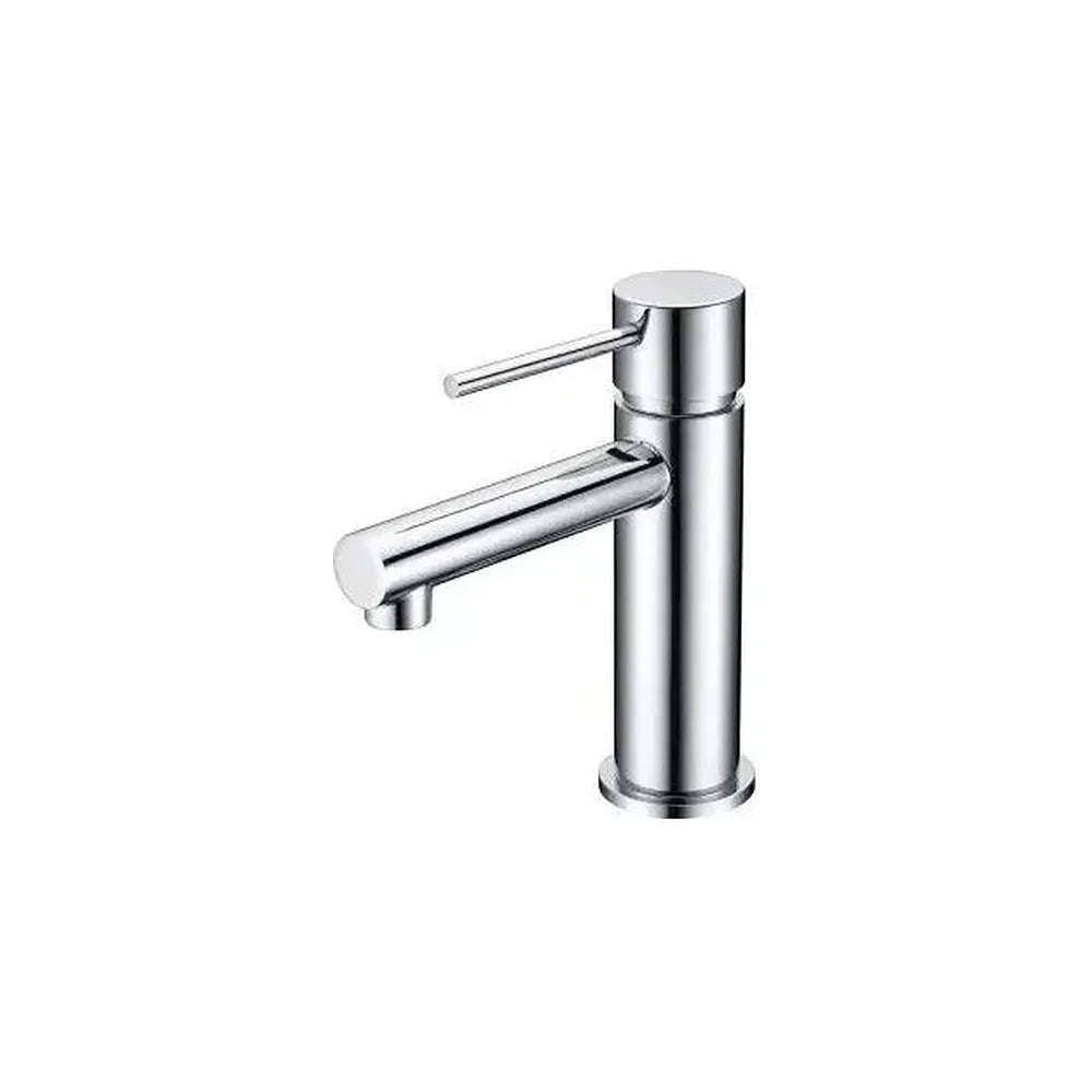 Grifo monomando para lavabo fabricado en latón cromado con discos de cerámica Stick Milos de Imex Imex