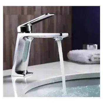 Vista principal de Grifo monomando para lavabo fabricado en latón con discos de cierre cerámicos Fiyi de Imex