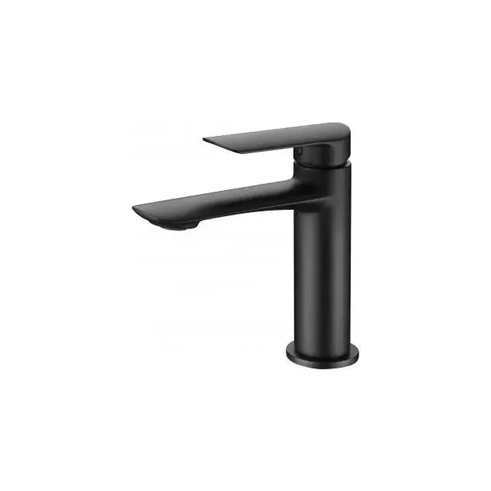 Grifo monomando para lavabo negro mate equipado con un cartucho cerámico de 35 mm Ural de Imex Imex