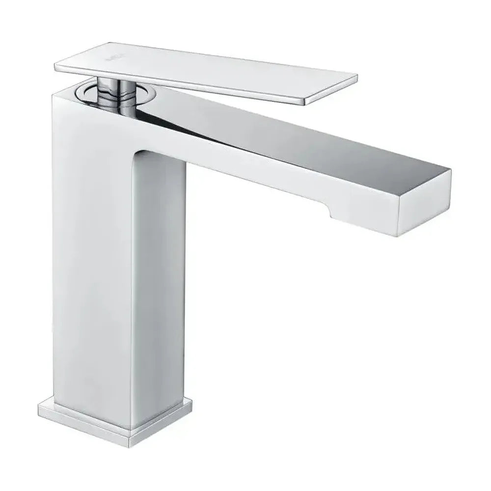 Grifo monomando sobre re para lavabo hecho de latón con acabado cromado Pisa de Imex Imex