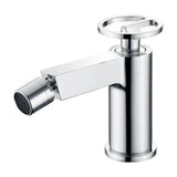 Single lever bidet faucet deck mounted brass with chrome finish, Olimpo by Imex