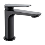 Rubinetto monocomando da appoggio per lavabo in ottone con finitura nero opaco Napoles di Imex