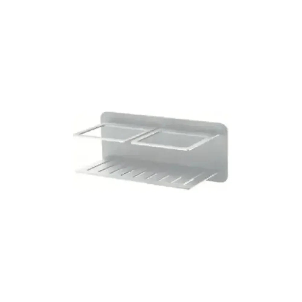 Jabonera frontal con diseño elegante de acero s304 con acabado en color blanco mate Iman de Imex Imex
