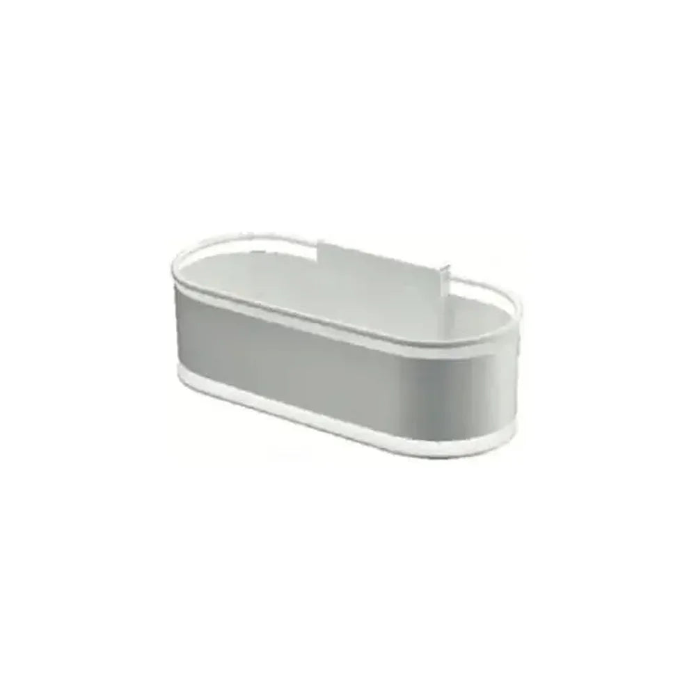 Jabonera frontal con diseño elegante de acero s304 con acabado blanco mate Anga de Imex Imex