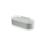 IMEX ANGA ADN008/BL porte-savon frontal au design élégant en acier s304 avec finition blanc mat anga