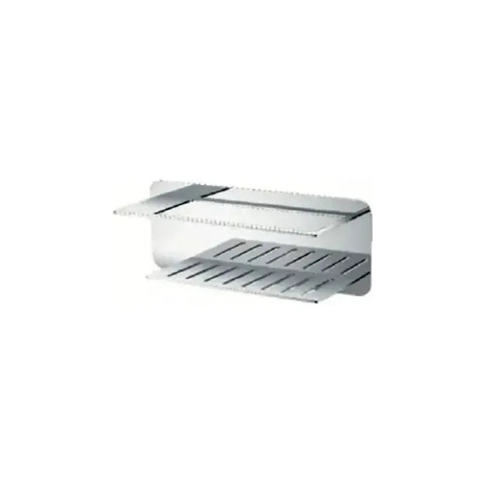 Jabonera frontal con diseño moderno de acero s304 con acabado cromado Bethari de Imex Imex