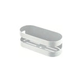 Front Soap Holder Rounded Design S304 Stainless Steel White Matte Finish, Nirmala by Imex