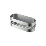 IMEX NIRMALA ADL012/NQ porte-savon frontal au design arrondi en acier s304 avec finition nickel brossé nirmala
