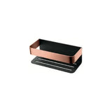 Front soap dish black and rose gold elegant combined design Mayura by Imex