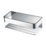 Stainless steel rectangular front soap holder with elegant design Mayura by Imex