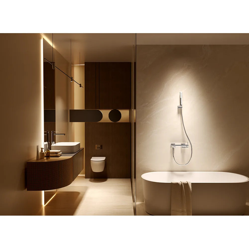 Plano o detalle técnico de Kit Baño/Ducha Monomando Toscana Black Gun Metal Imex
