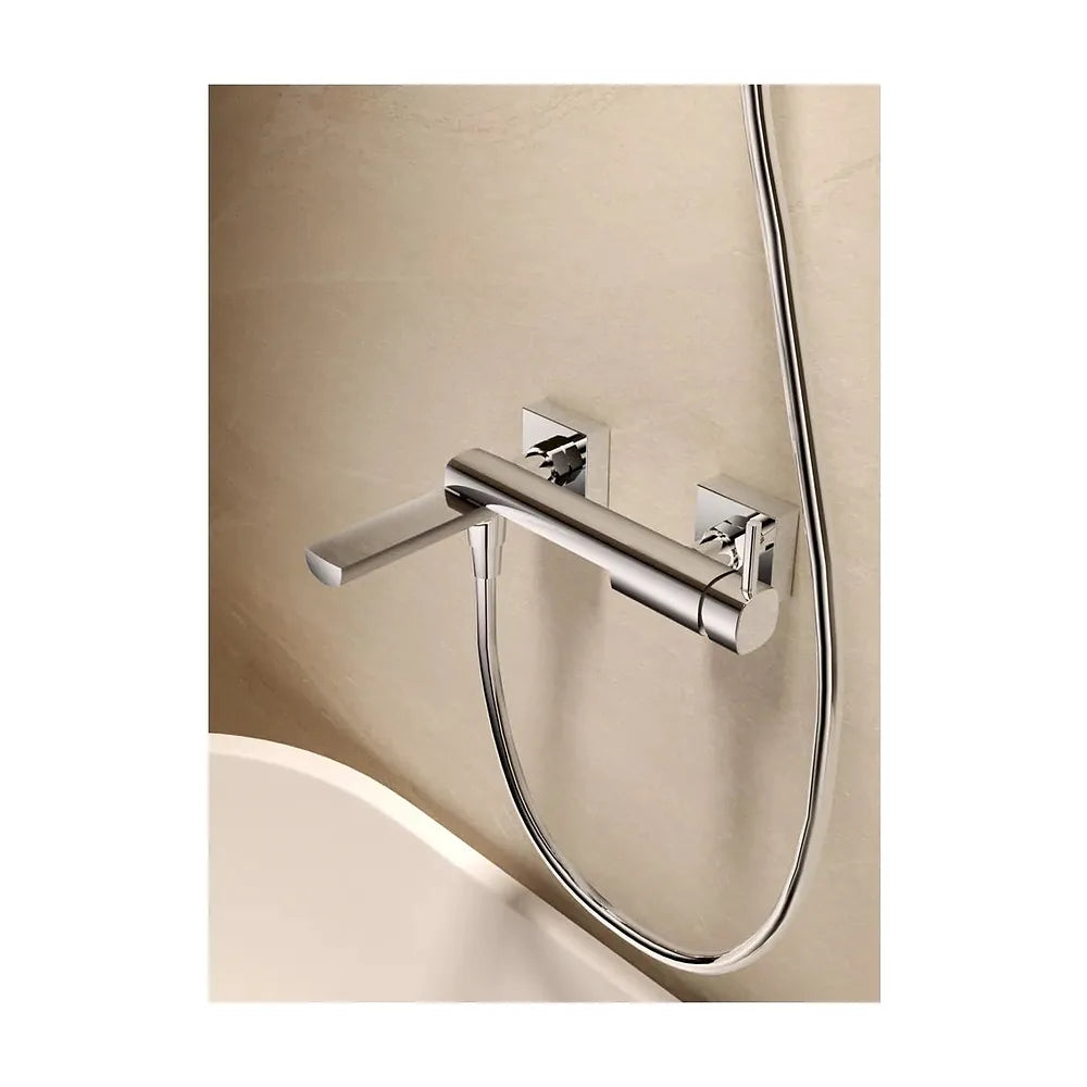 Detalle del cabezal o conexiones de Kit baño/ducha monomando Toscana oro cepillado Imex