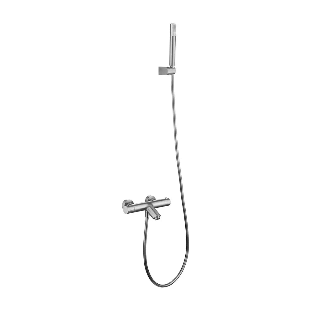 Kit baño-ducha termostático Genova Níquel Cepillado Imex Imex