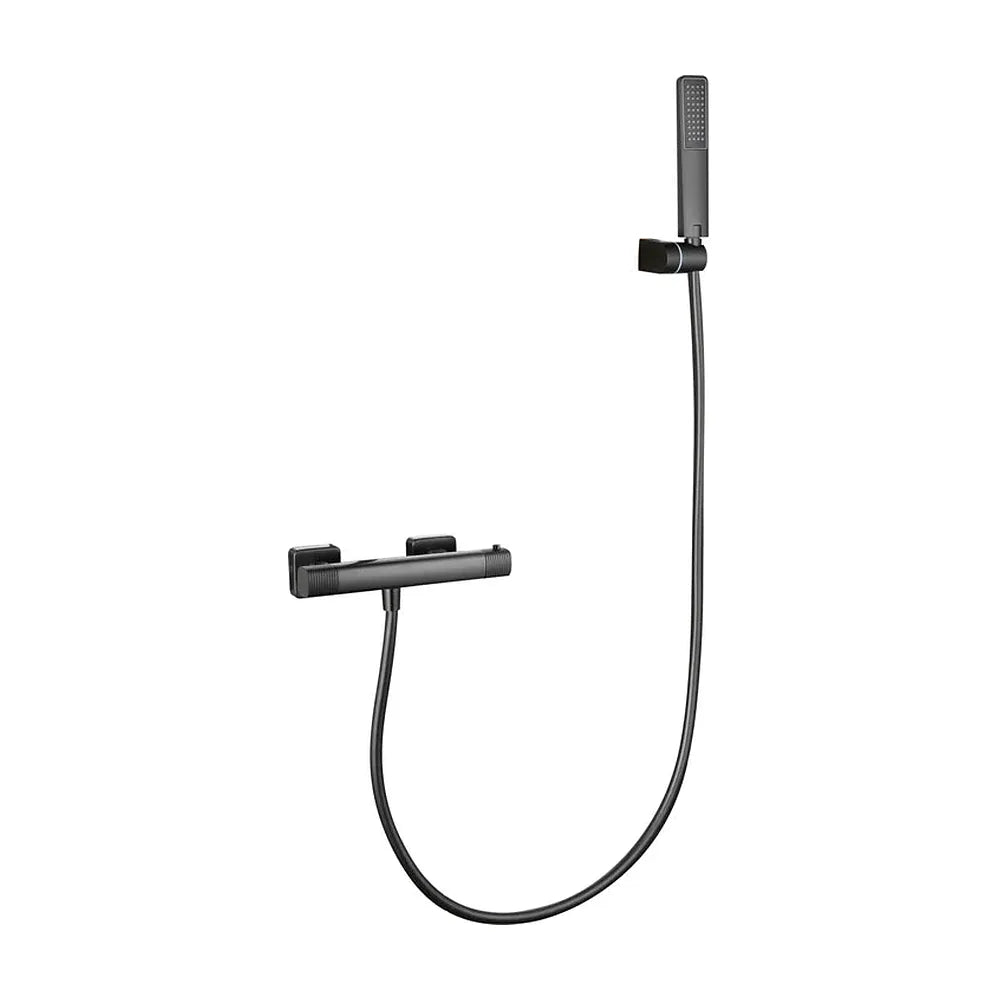 Kit ducha termostático Firenze black gun metal Imex Imex