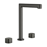IMEX TOSCANA BLACK GUN METAL TWO-HANDLE HIGH SPOUT COUNTERTOP BASIN