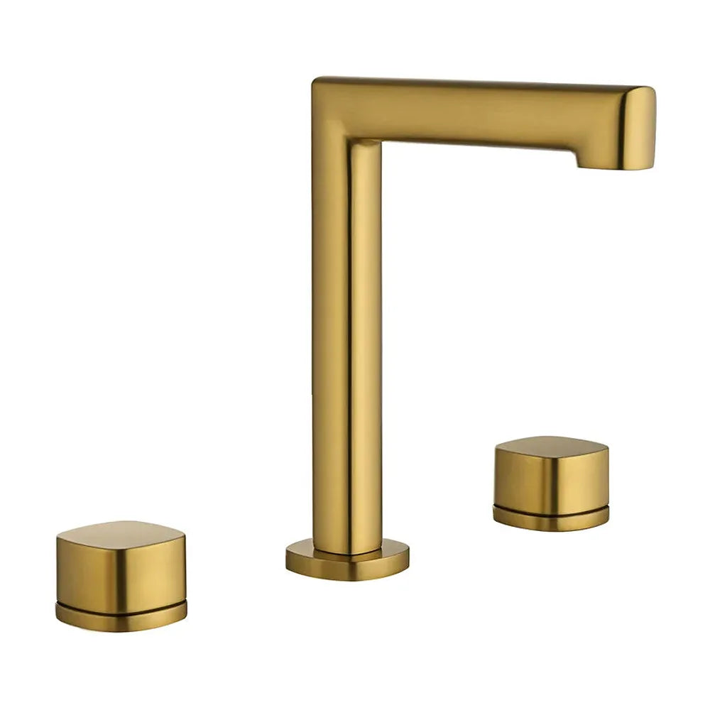 Lavabo bimando sobreencimera caño bajo Toscana oro cepillado Imex Imex