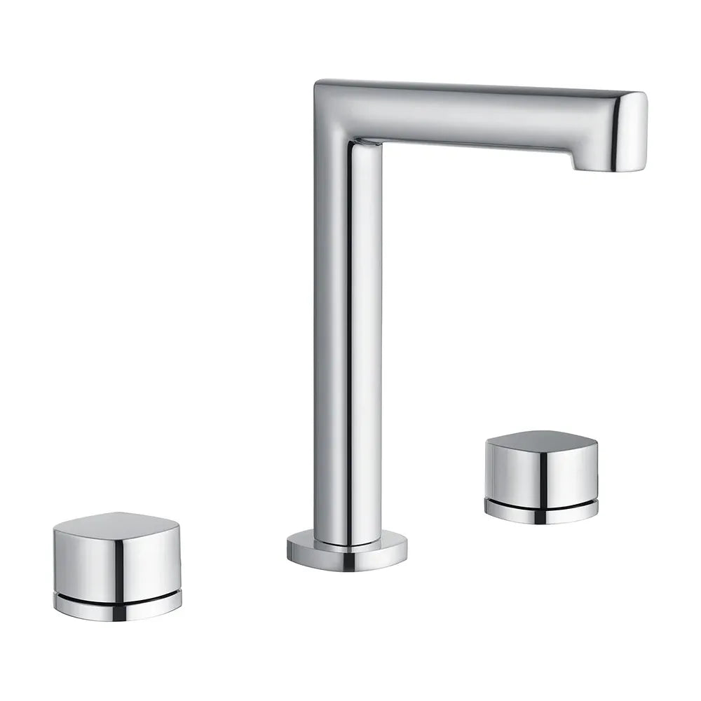 Detalle de acabado y materiales de Lavabo bimando sobreencimera caño bajo Toscana cromo Imex