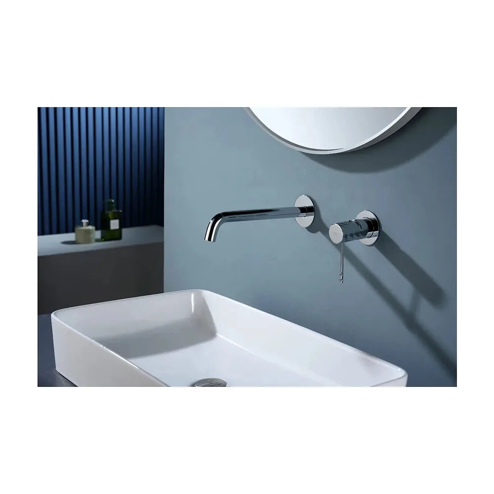Vista trasera o instalación de Monomando empotrado lavabo Bless cromo Imex