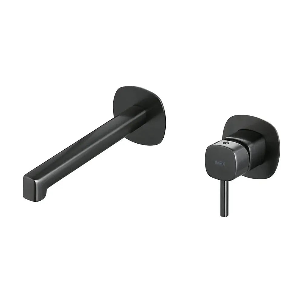 Monomando empotrado lavabo Toscana black gun metal Imex Imex
