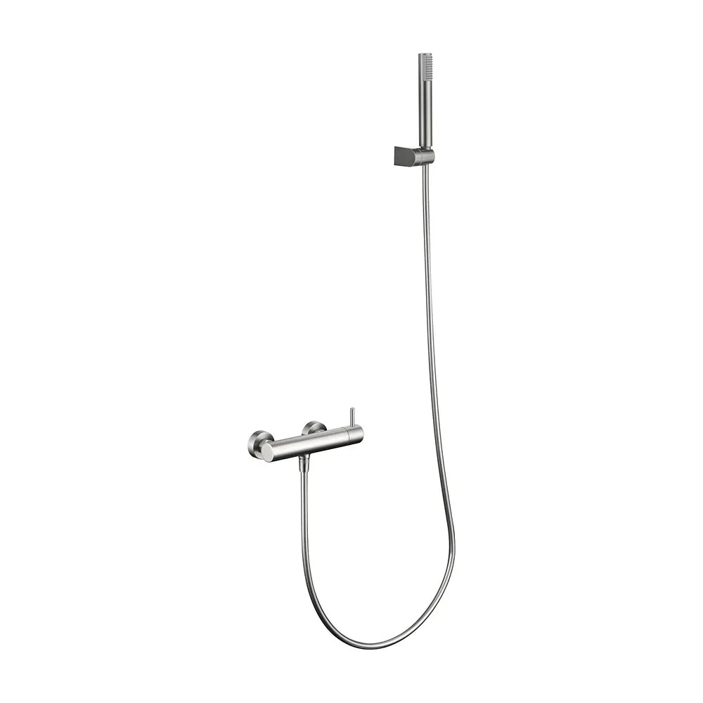 Monomando kit ducha Monza níquel cepillado Imex Imex