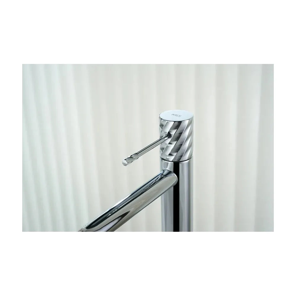 Plano de medidas y cotas técnicas de Monomando lavabo alto Bless cromo Imex
