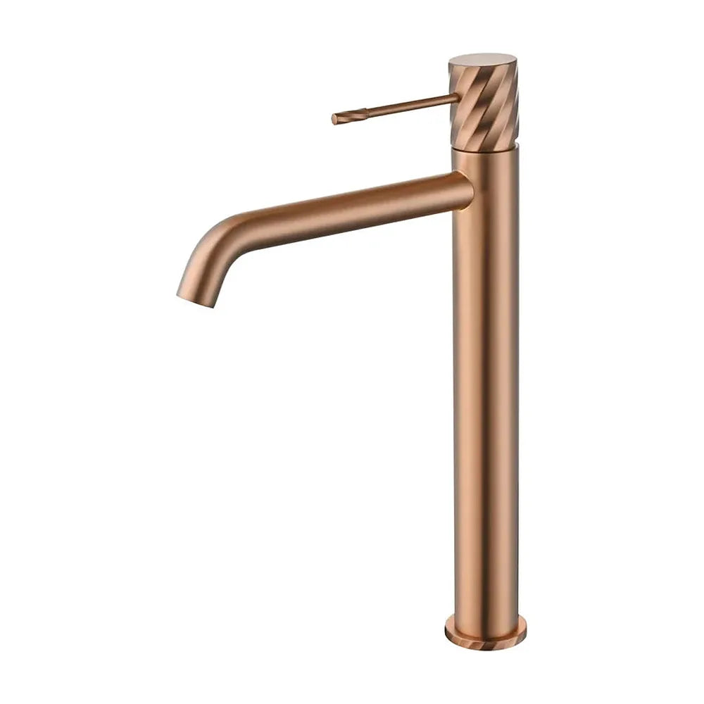Monomando lavabo alto Bless oro rosa cepillado Imex Imex