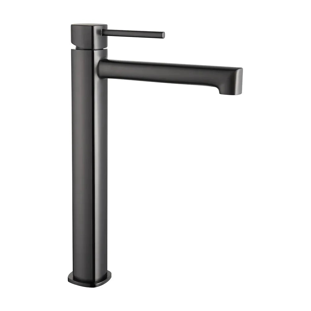 Detalle de funcionamiento de Monomando lavabo alto Toscana black gun metal Imex