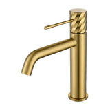Monomando lavabo Bless oro cepillado Imex