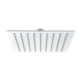 Rociador para ducha cuadrado de diseño moderno y extraplano de acabado blanco mate 25x25 de Imex