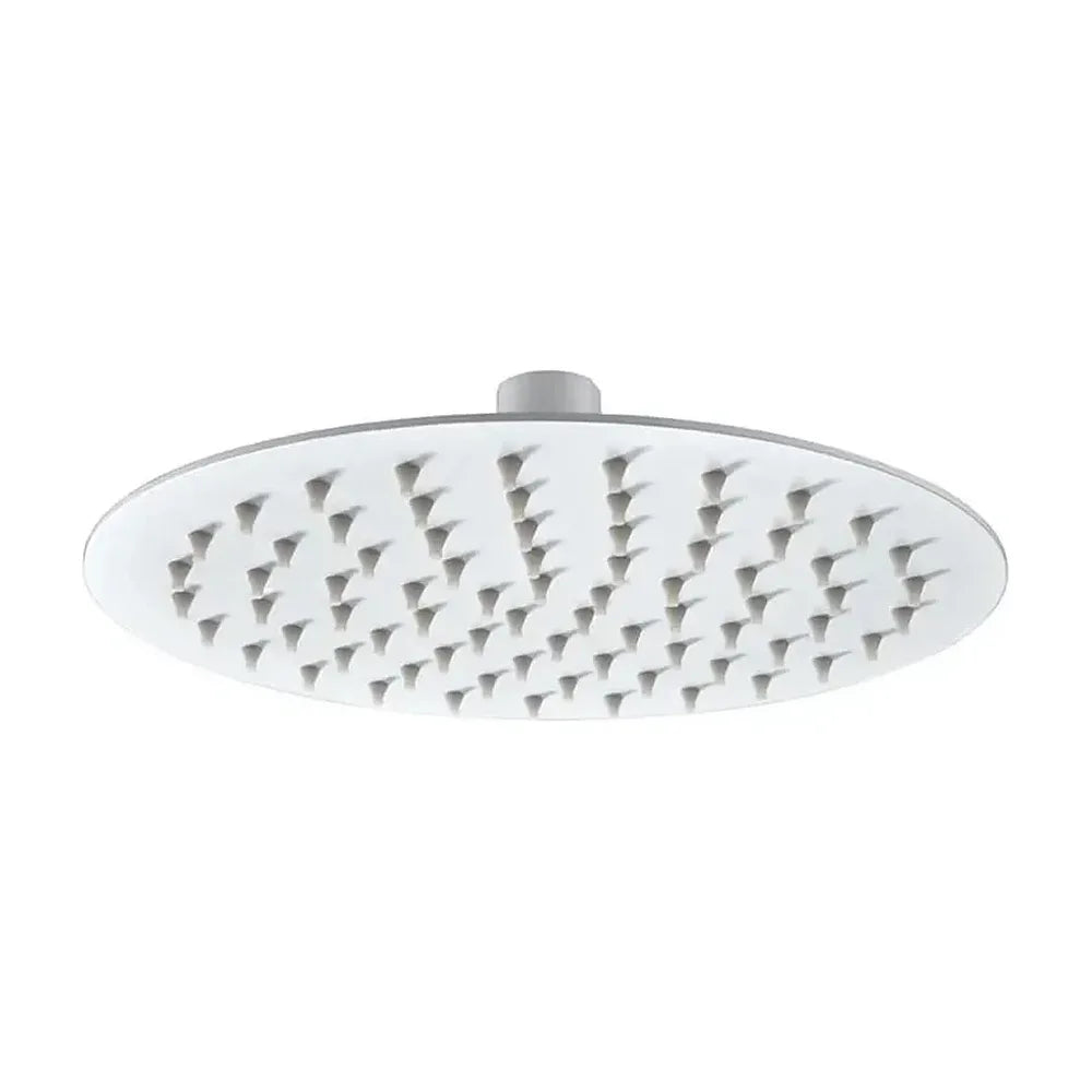 Rociador para ducha de diseño extraplano y moderno con un acabado blanco mate ø20 de Imex Imex